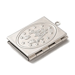 Подвески-медальоны из нержавеющей стали 304&nbsp;LS-STAS-Q300-01B-P