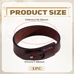 1шт панк браслеты из коровьей кожи&nbsp;BJEW-LP0003-55A