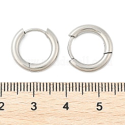 Anlaufgeschützte Creolen aus 201 Edelstahl&nbsp;MAK-R021-15mm