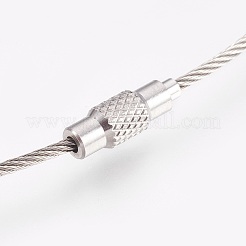Fabrication de bracelets enroulés en acier inoxydable 304 résistant au ternissement&nbsp;BJEW-I267-004B