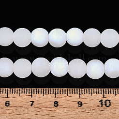 Mattierte Glasperlenstränge aus Jadeimitat&nbsp;LS-GLAA-T032-J8mm-MBB01