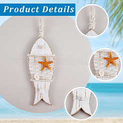 Деревянные подвесные украшения&nbsp;AJEW-WH20020-155B