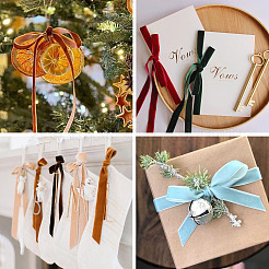 Двухсторонние бархатные ленты&nbsp;YS-TAC0002-10B