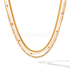 Colliers à chaîne simple en acier inoxydable 304 pour femmes&nbsp;WG5FF3F-01