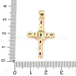 Ottone micro spianare pendenti zirconi&nbsp;KK-P352-03B-G
