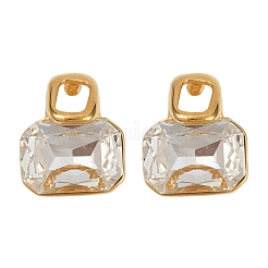 Серьги-гвоздики из нержавеющей стали 304 с микропаве из прозрачных кубических цирконий&nbsp;EJEW-V014-03G