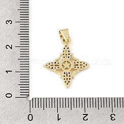 Messing micro pave klare zirkonia anhänger&nbsp;KK-E799-06F-G