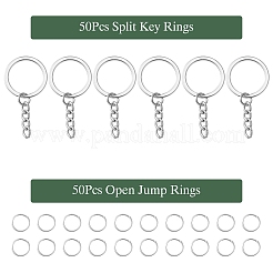 50 шт. Железные брелоки для ключей IFIN-YW0003-42