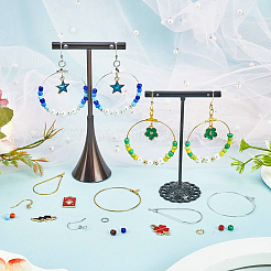 Набор для самостоятельного изготовления подвесных сережек из эмали и акрила&nbsp;DIY-SP0001-18
