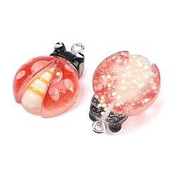Pendentifs en résine transparente et opaque&nbsp;RESI-P048-02C-P
