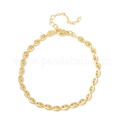 Браслеты из латунной цепочки для женщин&nbsp;BJEW-C140-13G
