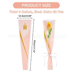 120 шт. подарочные пакеты opp 6 цветов ABAG-NB0001-34