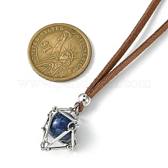 Латунный мешочек в технике макраме NJEW-JN04653-01