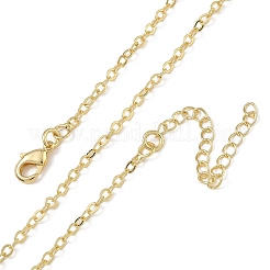 Colliers à chaîne en laiton de 2.2 mm pour femmes&nbsp;KK-CBA2293-03G