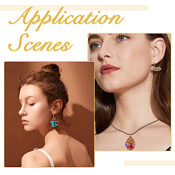 16шт 8 цвета прозрачной смолы и орехового дерева большие подвески&nbsp;RESI-HS0001-01B