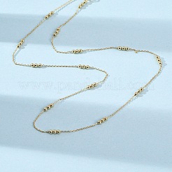 2 мм латунные круглые шариковые кабельные цепочки ожерелья&nbsp;MAK-L045-01G