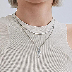 1шт треугольный маятник из нержавеющей стали 304 большие подвески&nbsp;STAS-LP0002-75