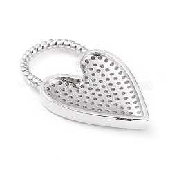 Латунные микропаве прозрачные подвески с фианитом ZIRC-L097-004P