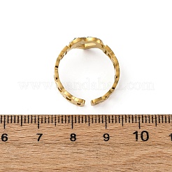 Нержавеющая сталь 304 с регулируемыми манжетами из стразов RJEW-Q020-16G