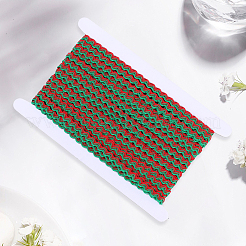 1 рулон полиэстеровой ленты с волнистой бахромой и пайетками&nbsp;OCOR-GF0005-72D