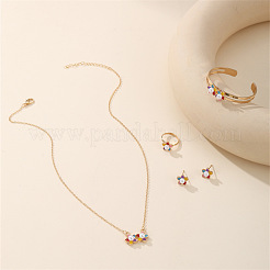 Ожерелья с подвесками из цветочного сплава FS-WGD9166-01