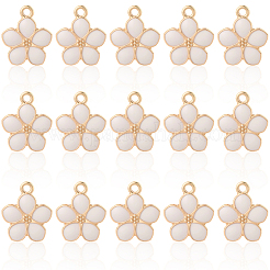 30шт подвески из эмалированного сплава с покрытием из светлого золота&nbsp;ENAM-SC0006-75B