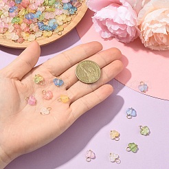 50 шт. акриловые подвески-бабочки&nbsp;HJEW-YW00234-01