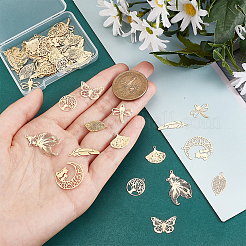 48 шт. 8-х стильные подвески из нержавеющей стали 201 и 304 с филигранью STAS-HY0001-33