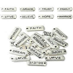 DIY вдохновляющее слово в тибетском стиле подвески из сплава наборы для изготовления брелоков DIY-YW0008-81
