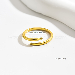 Минималистичное серебряное открытое кольцо S925 для повседневного ношения и свиданий QW6427