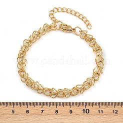 Браслеты-цепочки из нержавеющей стали 304 для женщин&nbsp;BJEW-Z143-04G