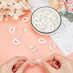 100 шт. 2 стильных акриловых соединительных кольца OACR-CA0001-03