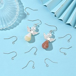 Латунные французские крючки с петлей&nbsp;XGR0002P-02P