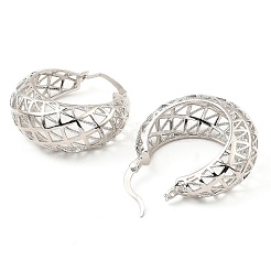 Серьги-кольца из латуни&nbsp;EJEW-I289-07P