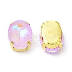 Мокко(мк) овал пришить по стразам RGLA-F080-01A-02