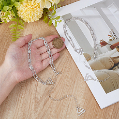 Нескользящие бретельки бюстгальтера со стразами из сплава&nbsp;AJEW-WH20054-199A