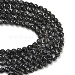 Натуральные нити бус из ларвикита&nbsp;G-C280-B06-12mm