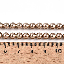 Выпечка из окрашенного перламутрового стекла жемчужные бусинки&nbsp;HY-N002-5mm-A06