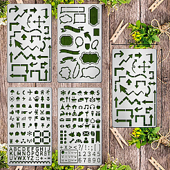 4шт 4 трафарета для резки нержавеющей стали DIY-BC0003-51