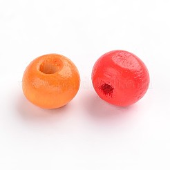 Крашеные натуральные деревянные бусины TB102Y