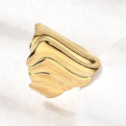 Кольца-манжеты из нержавеющей стали 304 для женщин&nbsp;RJEW-K313-17G