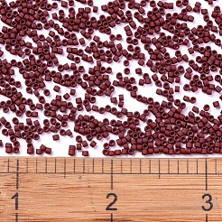 MIYUKIデリカビーズ小  シリンダー  日本製シードビーズ  15/0  （dbs0378)マットメタリックブリックレッド  1.1x1.3mm  穴：0.7mm  約175000個/袋  50 G /袋&nbsp;SEED-X0054-DBS0378