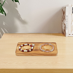 Бук деревянный ювелирный браслет кольцо дисплей держатель поднос ODIS-WH0010-02J-02