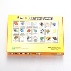 Природные и синтетические смешанные щебень внутри стеклянной бутылки G-F257-01