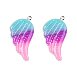 Подвески из трехцветной непрозрачной смолы RESI-N033-01-C02A