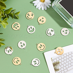 16 шт. 8 стиля ионного покрытия (IP) 201 подвески из нержавеющей стали&nbsp;STAS-DC0006-10