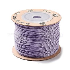 ポリエステルツイストコード  ラウンド  DIYのジュエリーには  ライラック  1mm  約49.21ヤード（45m）/ロール&nbsp;OCOR-G015-01A-33