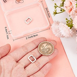 2 шт. 925 кольца-пружинки из стерлингового серебра STER-BBC0007-35