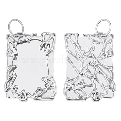 1 комплект пластиковых брелоков в виде фоторамки&nbsp;AJEW-SC0004-13