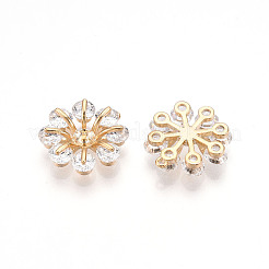 Pendentifs avec zircon cubiques à micro-pavés en laiton&nbsp;ZIRC-T016-20